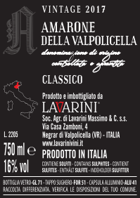 Amarone della Valpolicella DOCG 2017