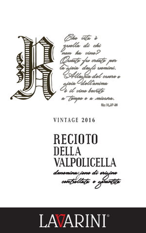 Recioto della Valpolicella DOCG 2016