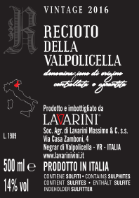 Recioto della Valpolicella DOCG 2016